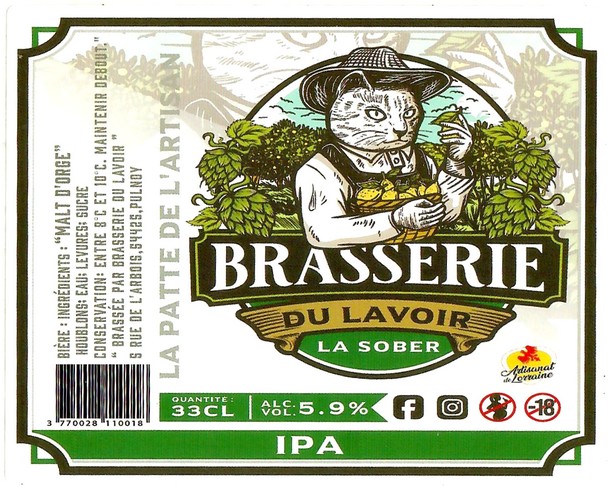 Etiquette BRASSERIE DU LAVOIR 21
