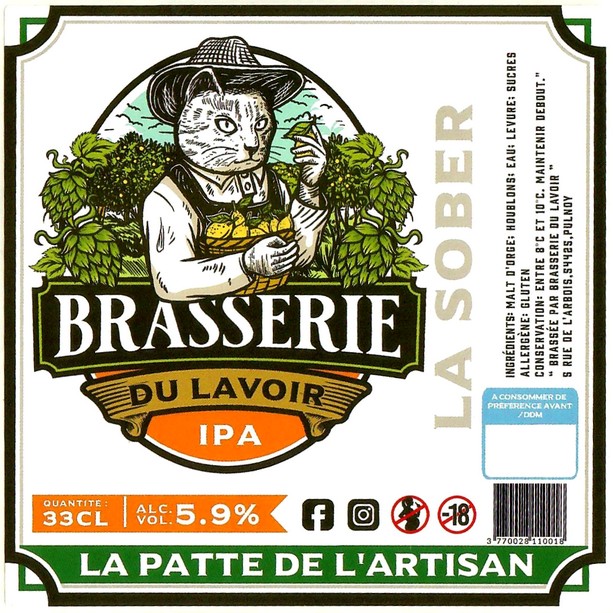 Etiquette BRASSERIE DU LAVOIR 22