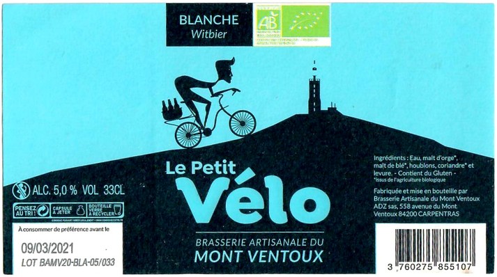 Etiquette BRASSERIE DU MONT VENTOUX 12