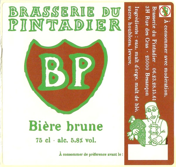Etiquette BRASSERIE DU PINTADIER 45