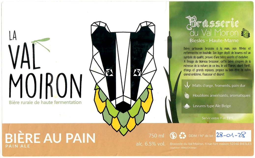 Etiquette BRASSERIE DU VAL MOIRON 02