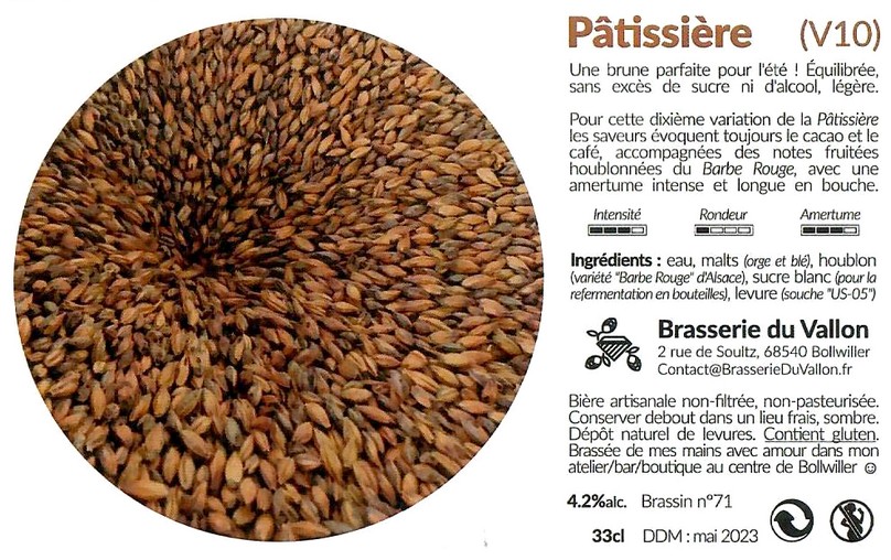 Etiquette BRASSERIE DU VALLON 53
