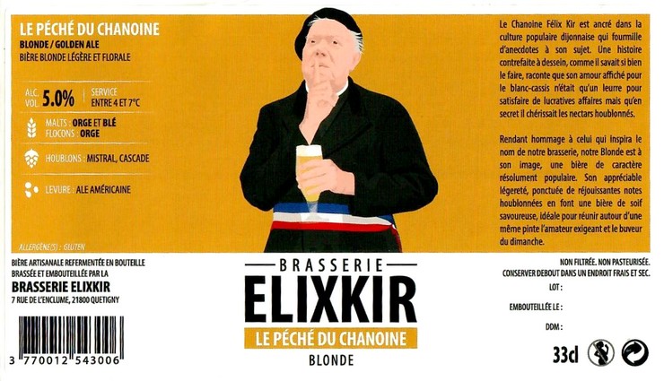 Etiquette BRASSERIE ELIXKIR 45