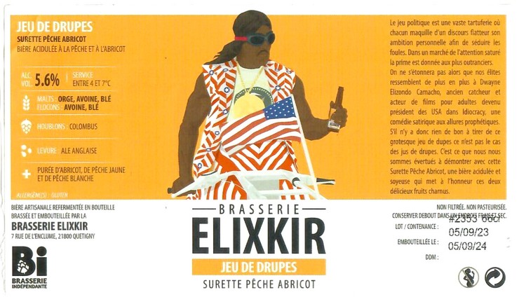Etiquette BRASSERIE ELIXKIR 50