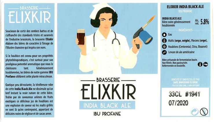 Etiquette BRASSERIE ELIXKIR 56