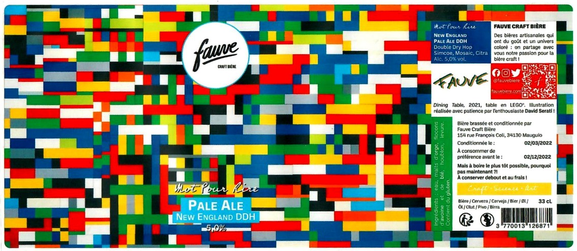 Etiquette BRASSERIE FAUVE 05