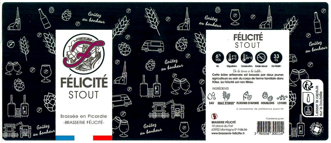 Etiquette BRASSERIE FELICITE 12
