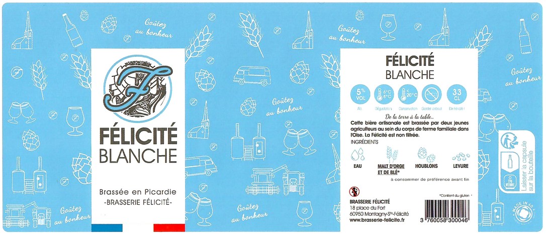 Etiquette BRASSERIE FELICITE 21