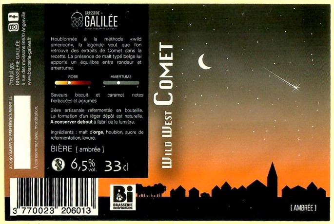 Etiquette BRASSERIE GALILEE 67