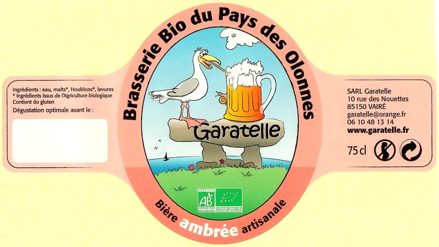 Etiquette BRASSERIE GARATELLE 05