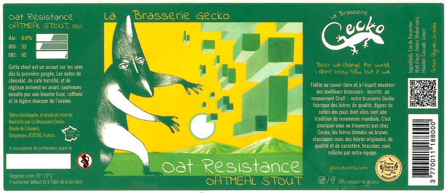 Etiquette BRASSERIE GECKO 04