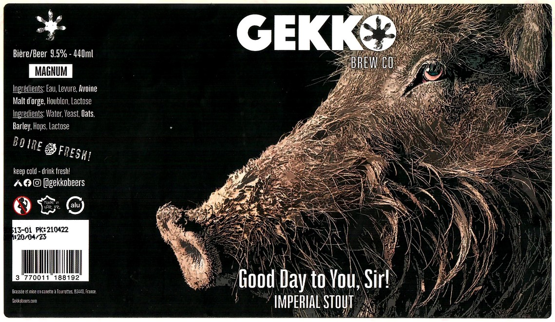 Etiquette BRASSERIE GEKKO 12