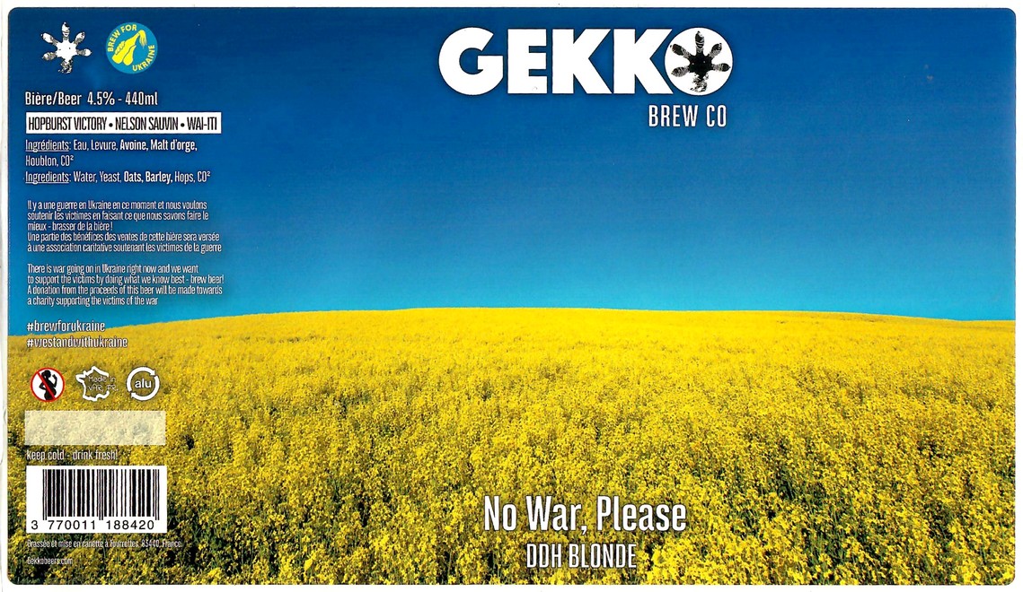 Etiquette BRASSERIE GEKKO 15