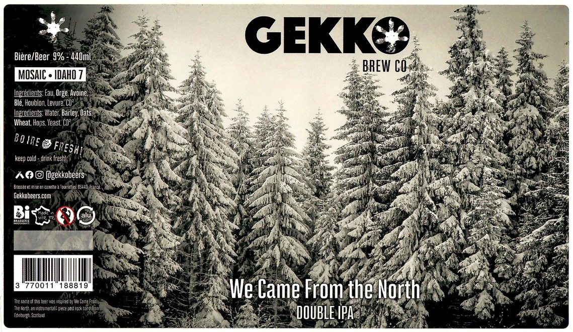 Etiquette BRASSERIE GEKKO 22