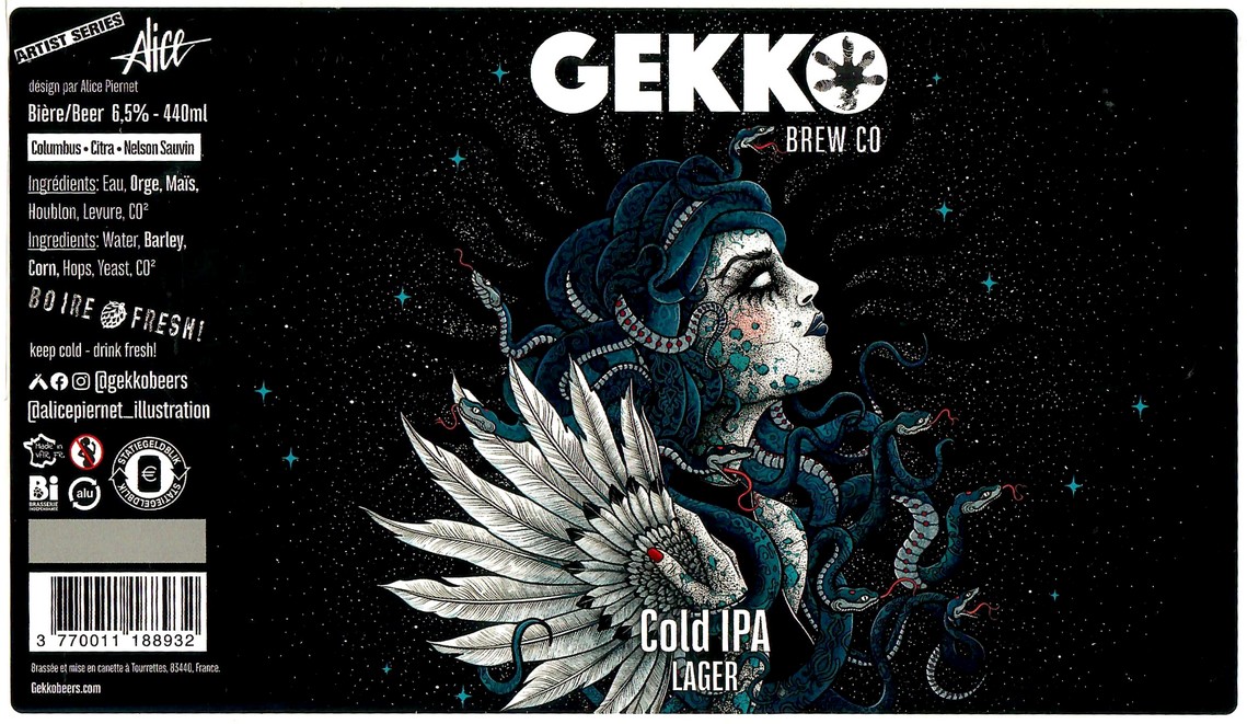 Etiquette BRASSERIE GEKKO 23