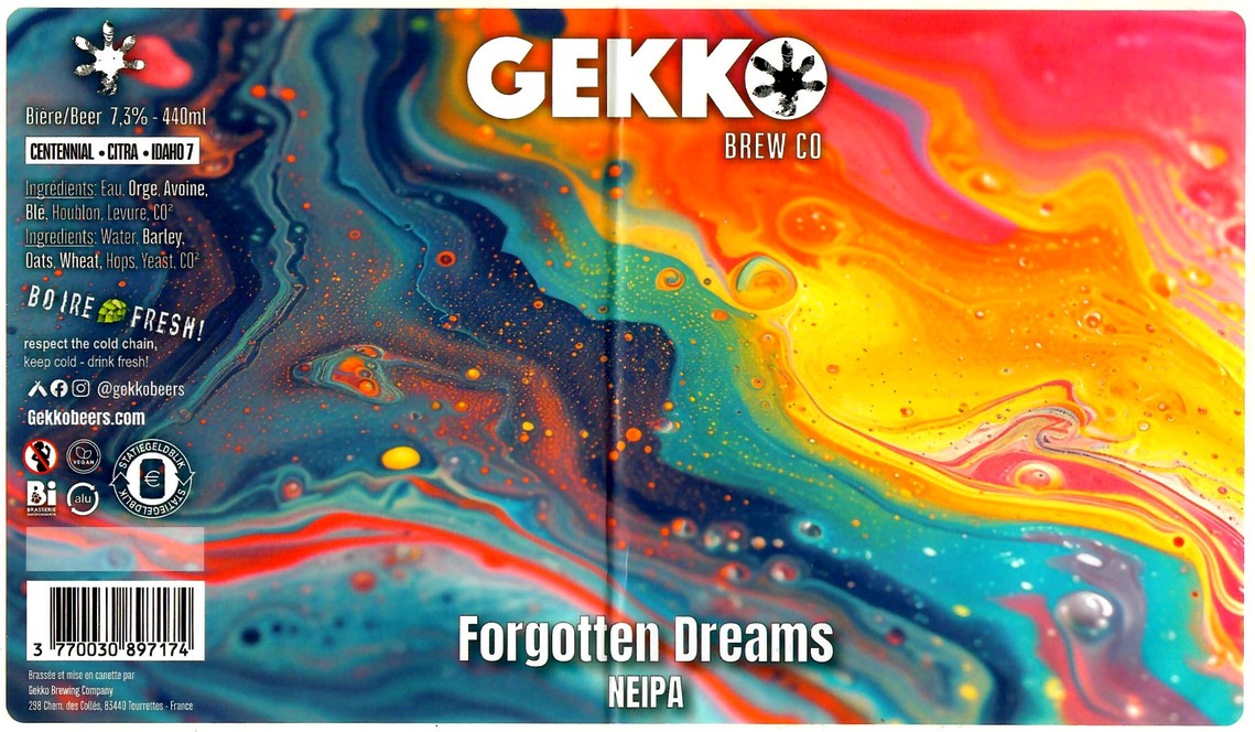 Etiquette BRASSERIE GEKKO 25