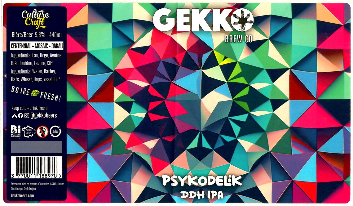 Etiquette BRASSERIE GEKKO 26