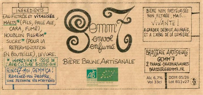 Etiquette BRASSERIE GEMM7 39