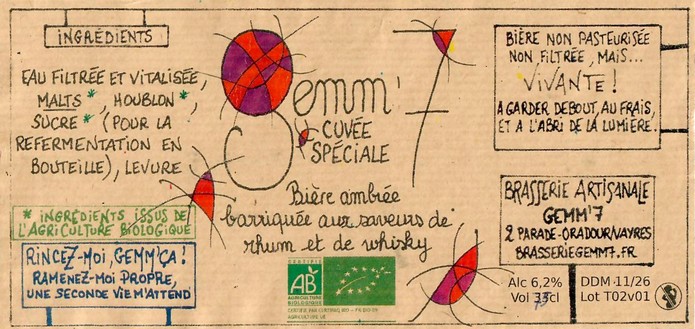 Etiquette BRASSERIE GEMM7 41