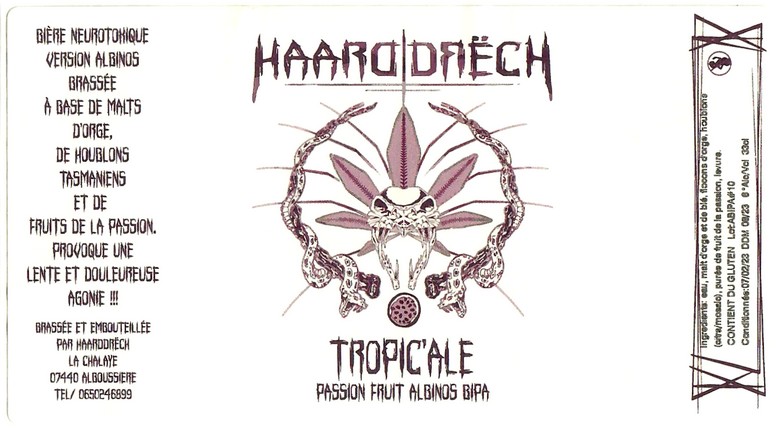 Etiquette BRASSERIE HAARDDRECH 12