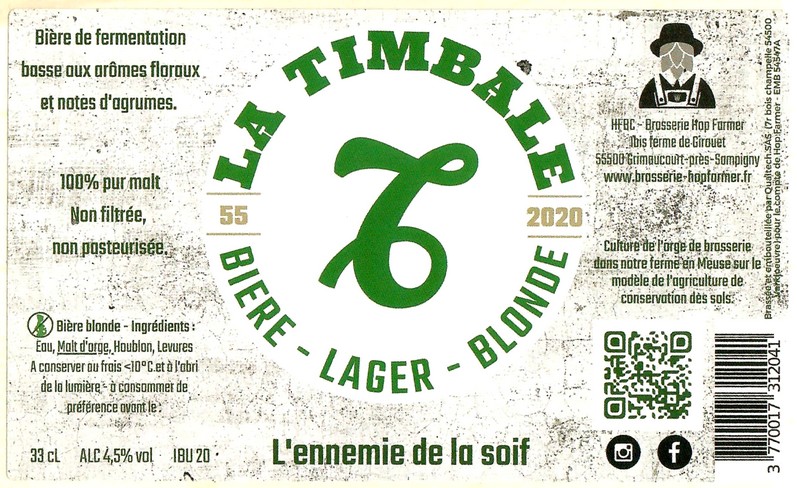 Etiquette BRASSERIE HOP FARMER 05