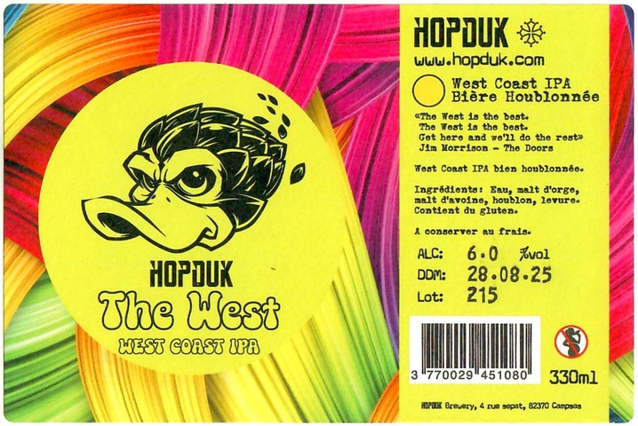 Etiquette BRASSERIE HOPDUK 02