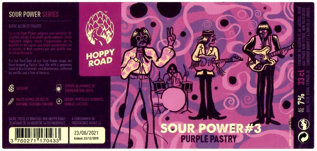 Etiquette BRASSERIE HOPPY ROAD 109