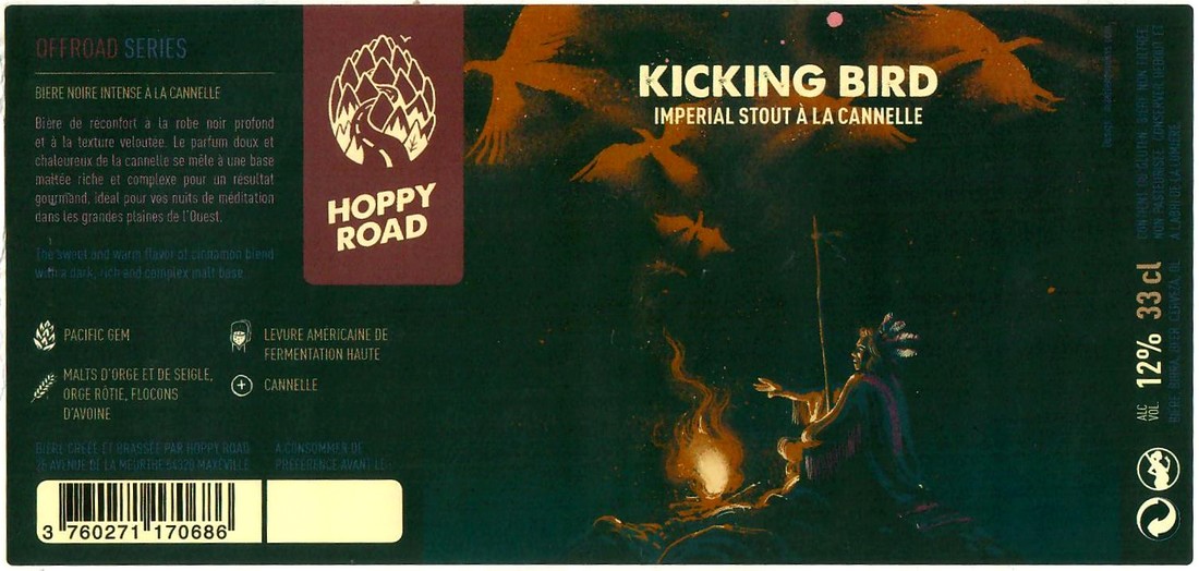 Etiquette BRASSERIE HOPPY ROAD 83