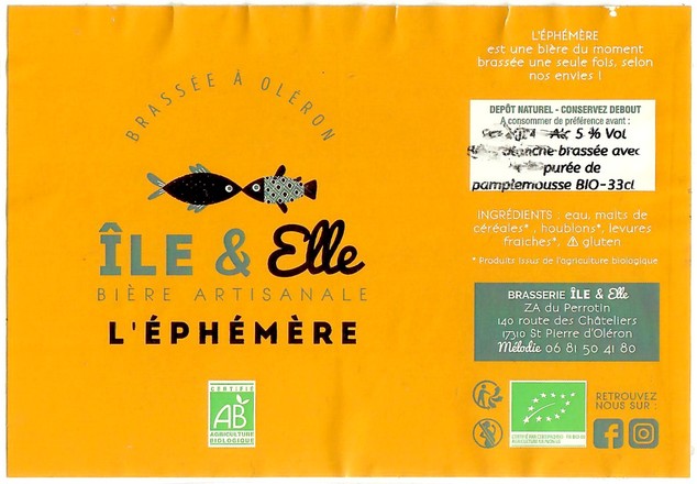 Etiquette BRASSERIE ILE ET ELLE 01