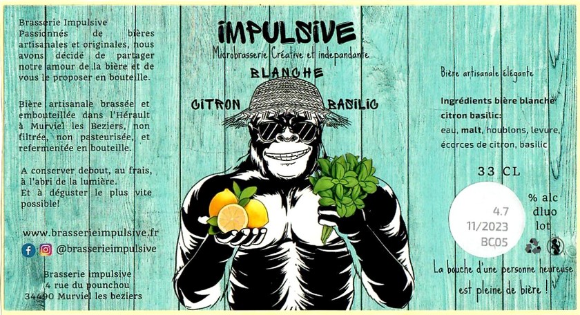 Etiquette BRASSERIE IMPULSIVE 01