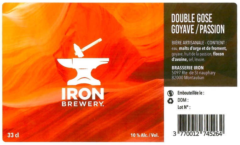 Etiquette BRASSERIE IRON 03