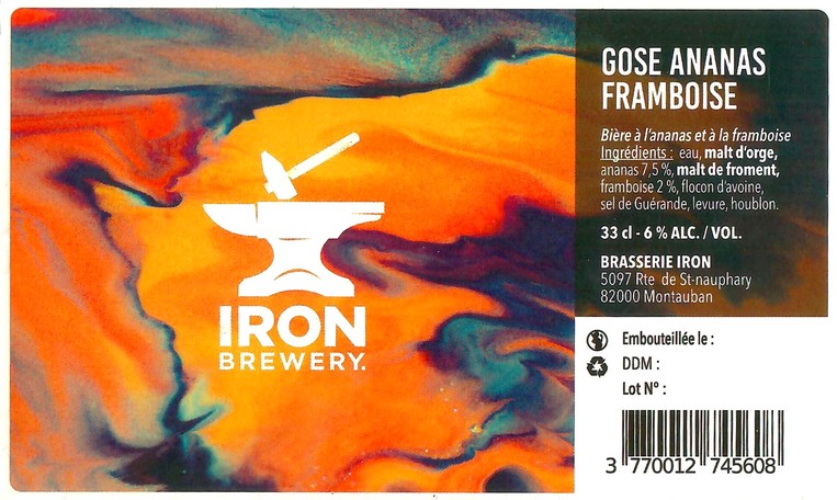 Etiquette BRASSERIE IRON 08