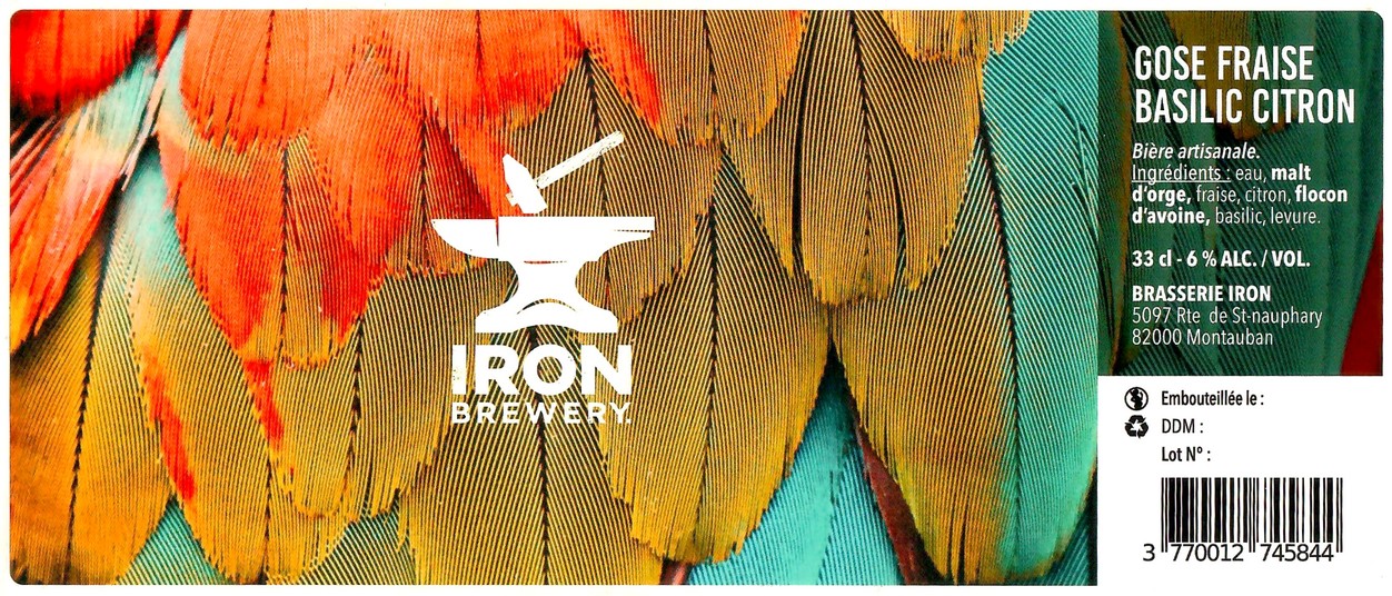 Etiquette BRASSERIE IRON 13