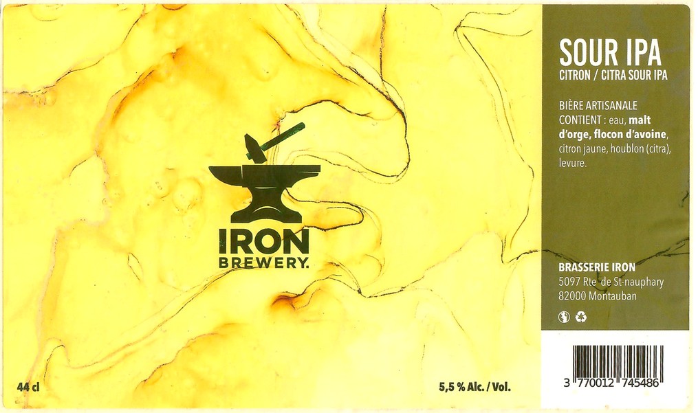 Etiquette BRASSERIE IRON 18