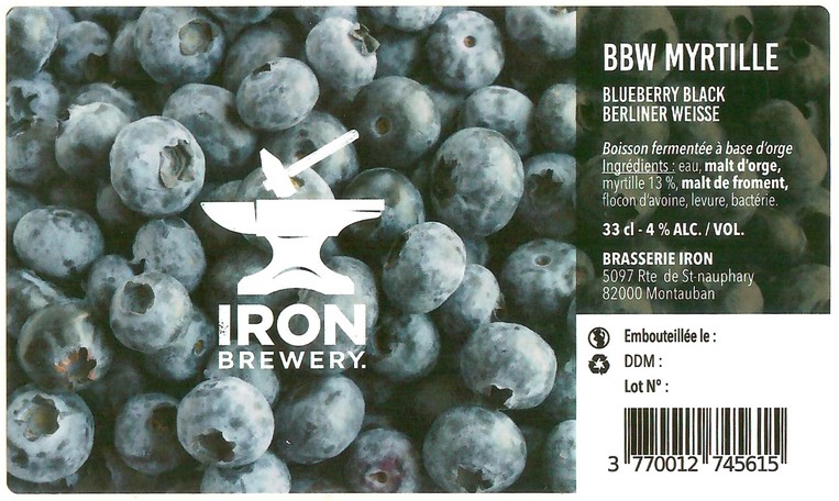 Etiquette BRASSERIE IRON 31