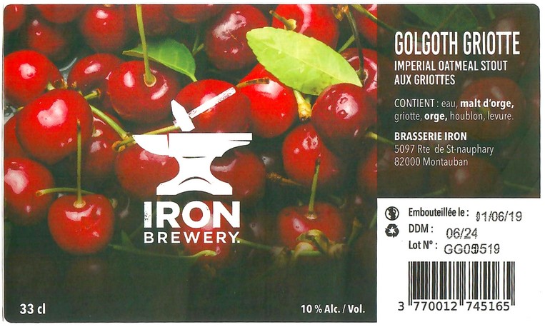 Etiquette BRASSERIE IRON 48