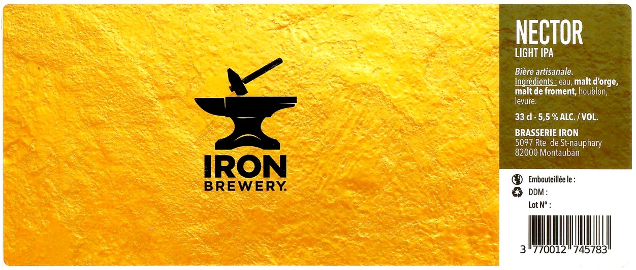 Etiquette BRASSERIE IRON 56