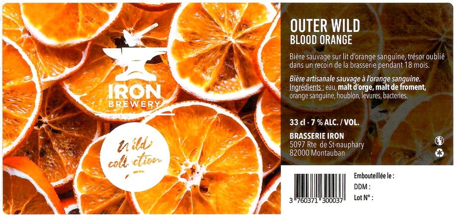 Etiquette BRASSERIE IRON 62