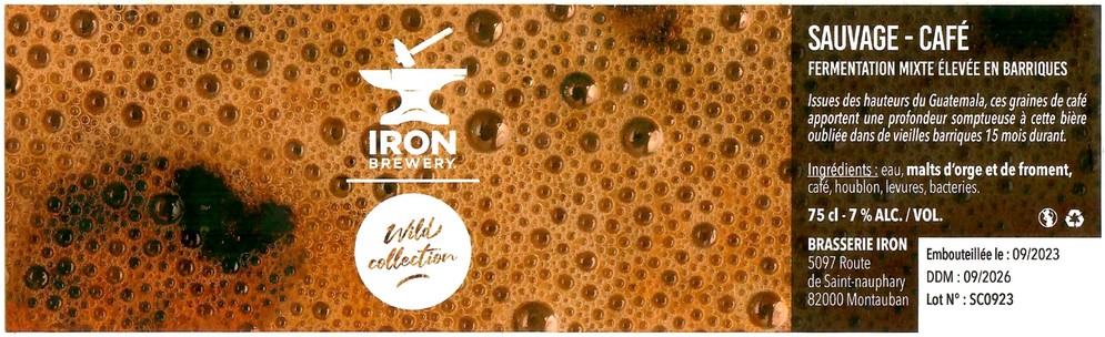 Etiquette BRASSERIE IRON 63