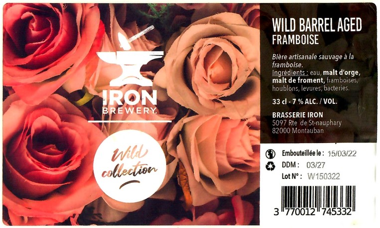 Etiquette BRASSERIE IRON 70