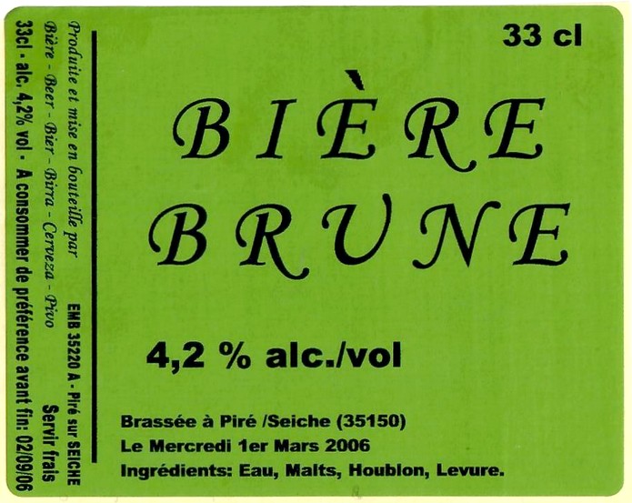 Etiquette BRASSERIE KALON 03