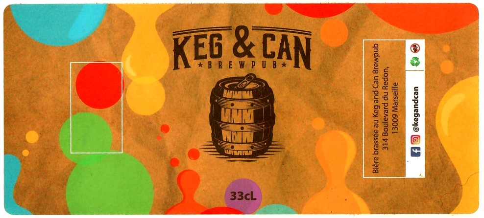 etiquette BRASSERIE KEG AND CAN 01