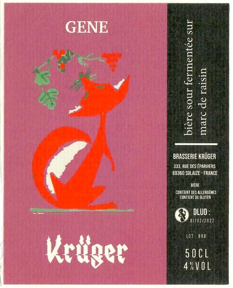 Etiquette BRASSERIE KRUGER 08