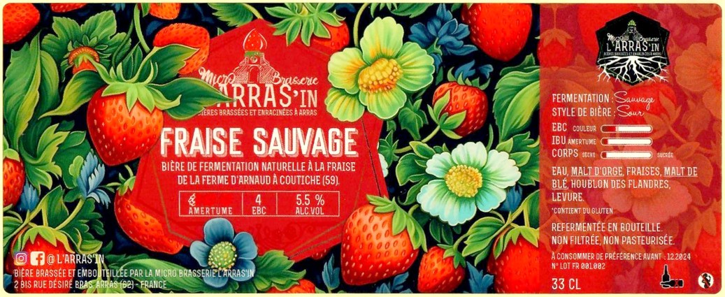 Etiquette BRASSERIE L'ARRASS'IN 81