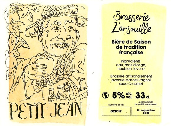 Etiquette BRASSERIE L'ARSOUILLE 01