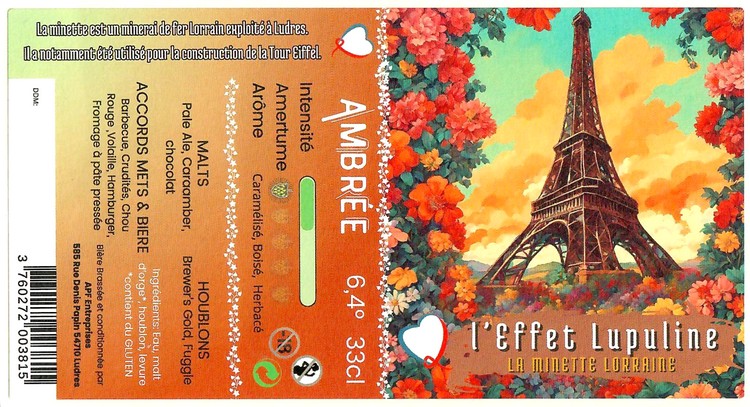 Etiquette BRASSERIE L'EFFET LUPULINE 03