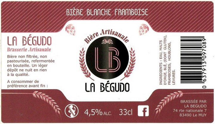 Etiquette BRASSERIE LA BEGUDO 01