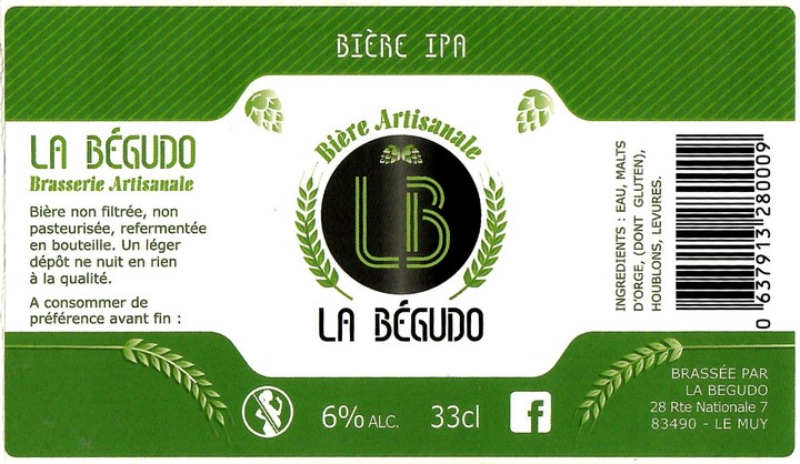 Etiquette BRASSERIE LA BEGUDO 04