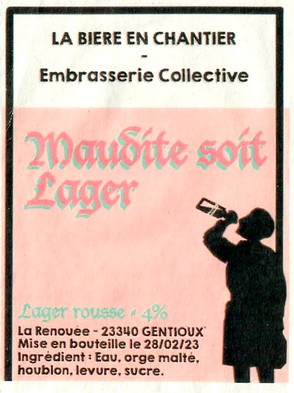 Etiquette BRASSERIE LA BIERE EN CHANTIER 14