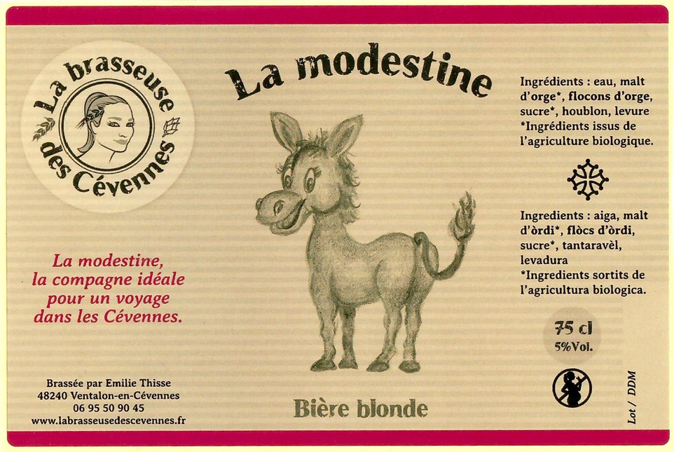 Etiquette BRASSERIE LA BRASSEUSE DES CEVENNES 10